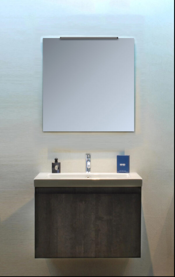 "WOOD SERIES" MOBILE SOSPESO GRIGIO ANTRACITE EFFETTO PIETRA - AB5010