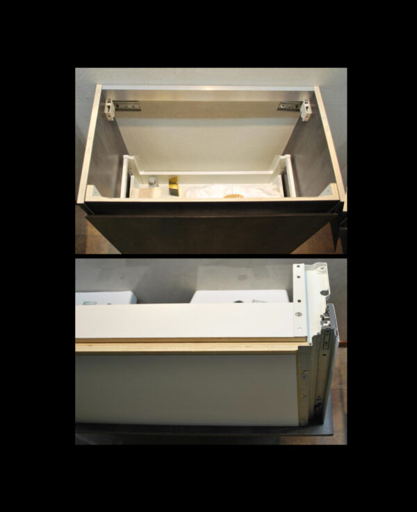 "WOOD SERIES" MOBILE SOSPESO GRIGIO ANTRACITE EFFETTO PIETRA - AB5010 - immagine 4