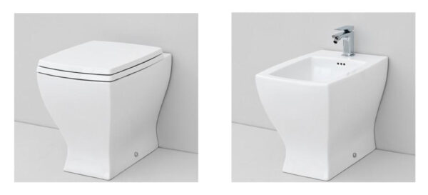 COPPIA SANITARI ARTCERAM SERIE JAZZ VASO BIDET E COPRIVASO SOFT CLOSE  -  ID201.219 - immagine 2