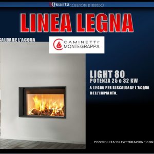 CAMINETTI MONTEGRAPPA  CAMINETTO A LEGNA  LIGHT 80-21S